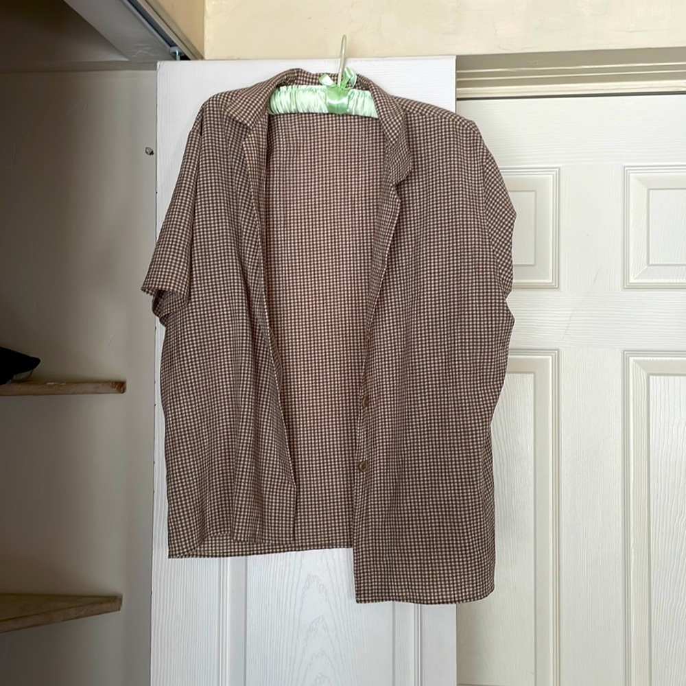 Men’s plaid shirt, large, made by BRIGGS